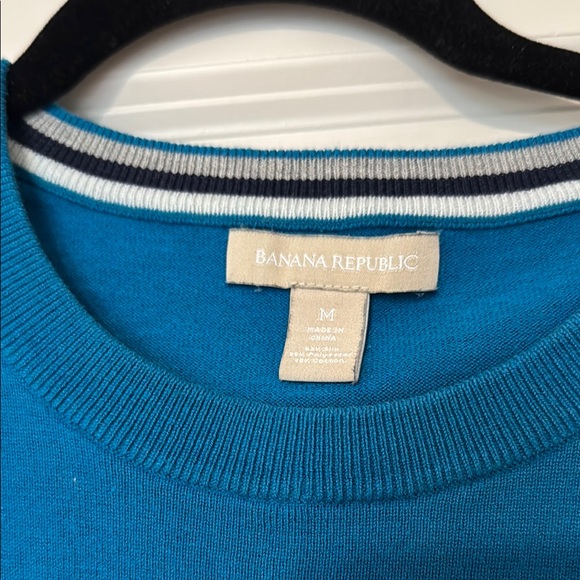 Banana Republic Blue Women's Sweater Medium - Picture 3 of 8